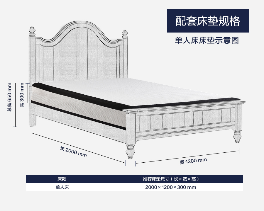 维克菲尔德·单人板式床